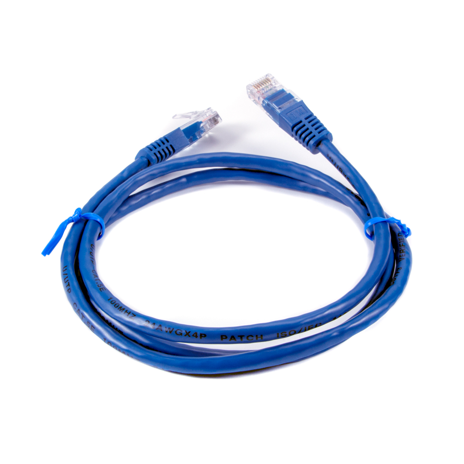 Cable de conexión Cat5e 1m azul