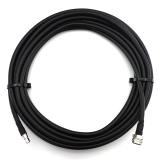 RP-SMA macho a N macho Hex 1m IP67 cable coaxial — elástico HF-400-UF (equivalente a LMR400 UF UltraFlex)