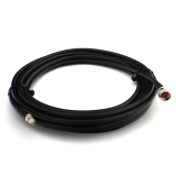 RP-SMA macho a N macho Hex 1m IP67 cable coaxial — elástico HF-400-UF (equivalente a LMR400 UF UltraFlex)