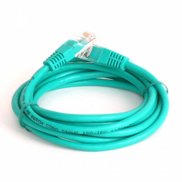 Cable de conexión Cat5e 3m verde