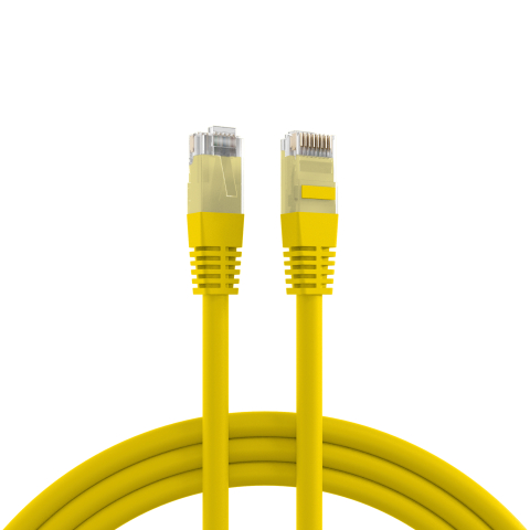 Cable de conexión Cat5e 1m amarillo