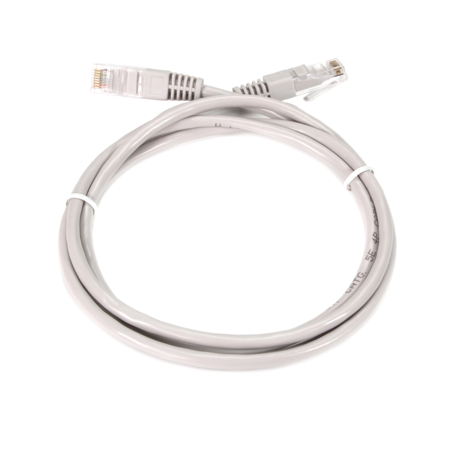 Cable de conexión Cat5e 1.5m gris